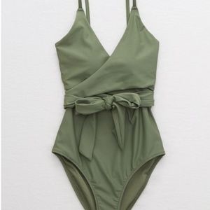 Olive Green Swimsuit